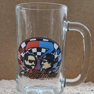 Richard Petty Dale Earnhardt 7 Time NASCAR Winston Cup Champions  Beer Glass